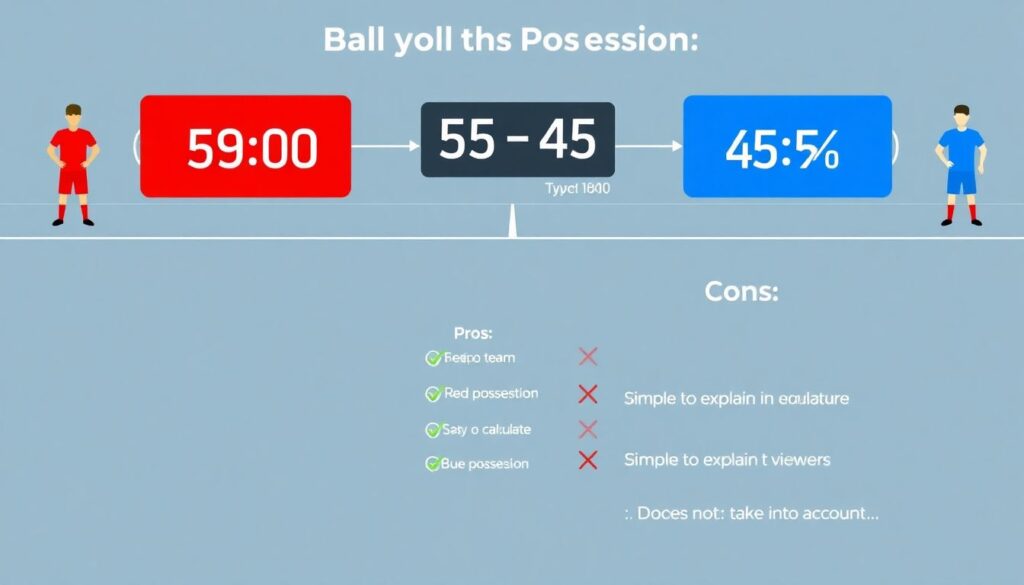 Статистика владения мячом в реальном времени: как читать показатели матча - иллюстрация