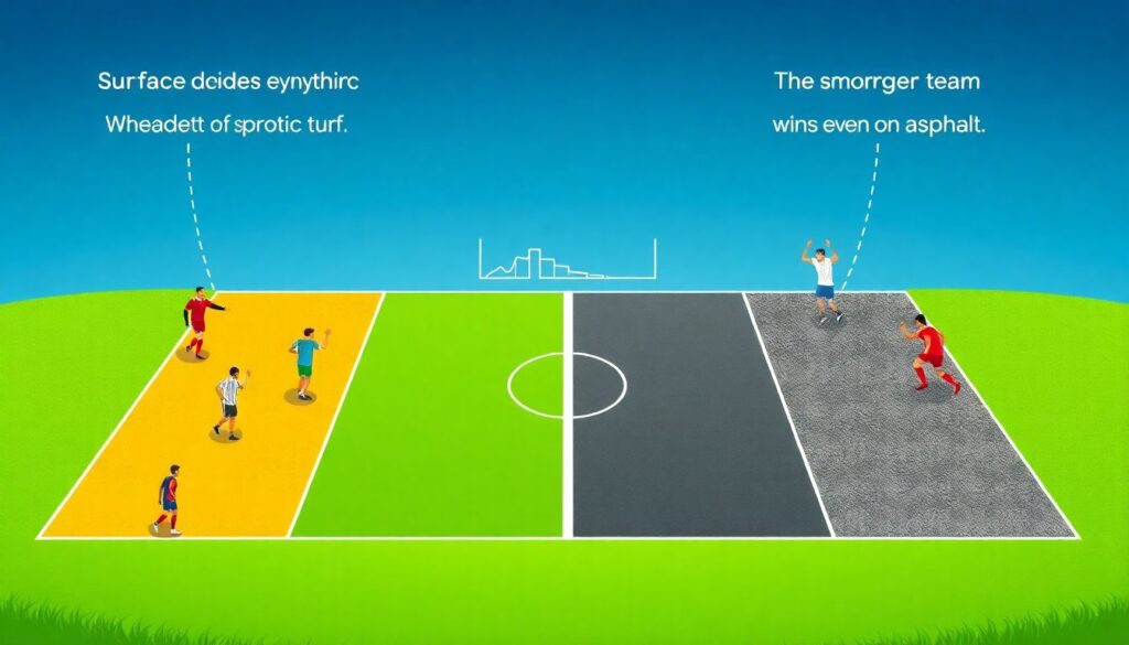 Влияние факторов поля на владение и удары - иллюстрация