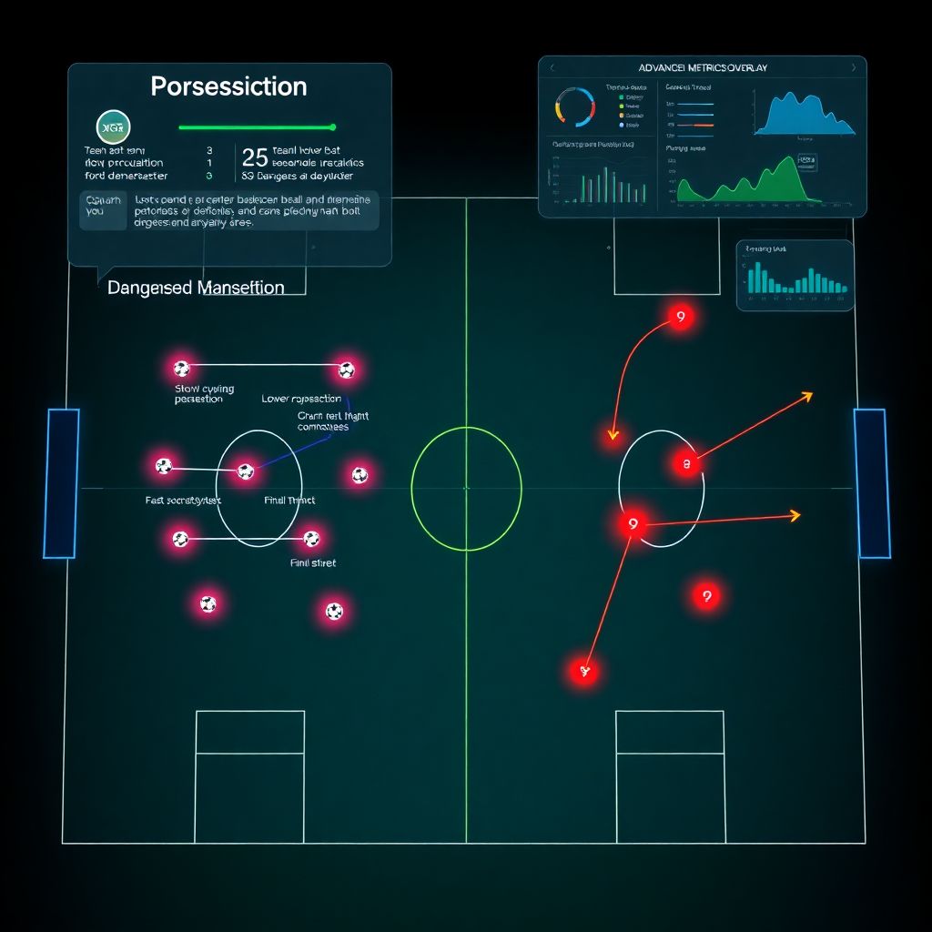Как владение мячом влияет на количество опасных атак в футболе