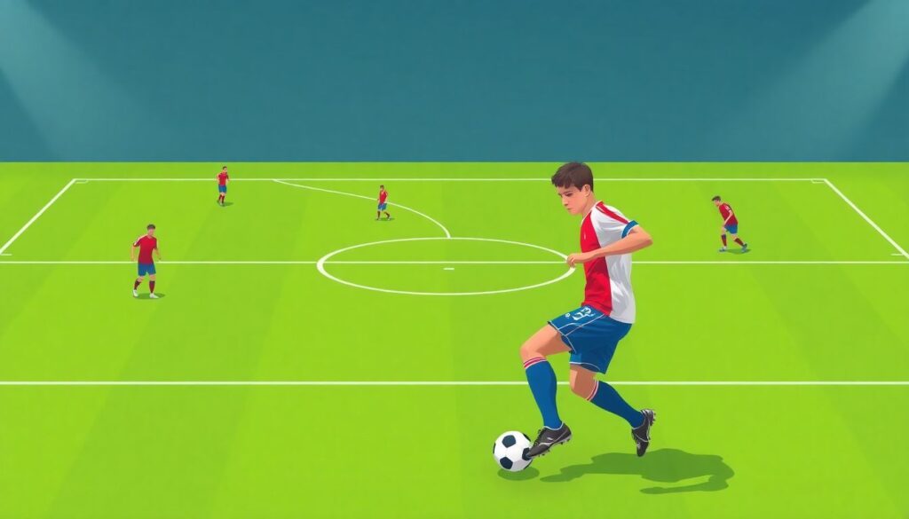 Психология игры: владение мячом и принятие решений - иллюстрация