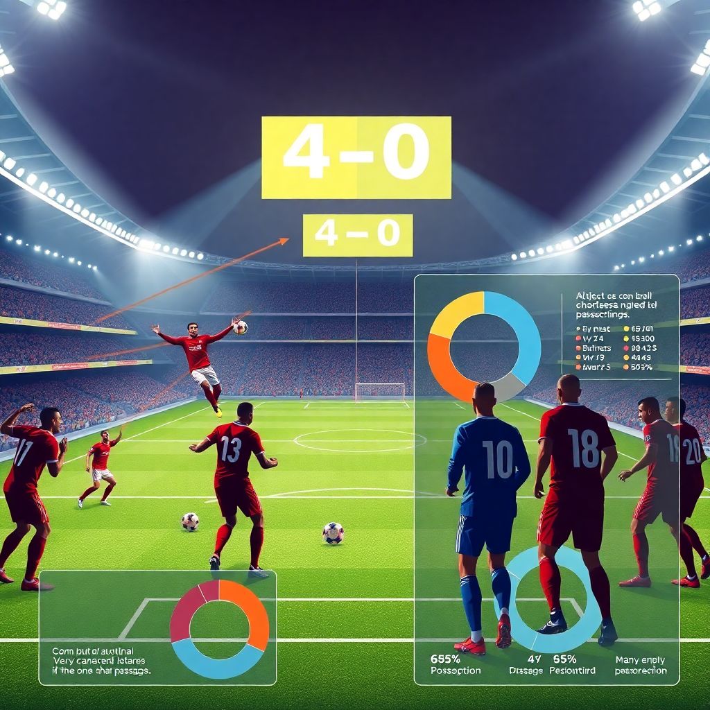 Факты о владении мячом в матчах с крупными счетами в современном футболе